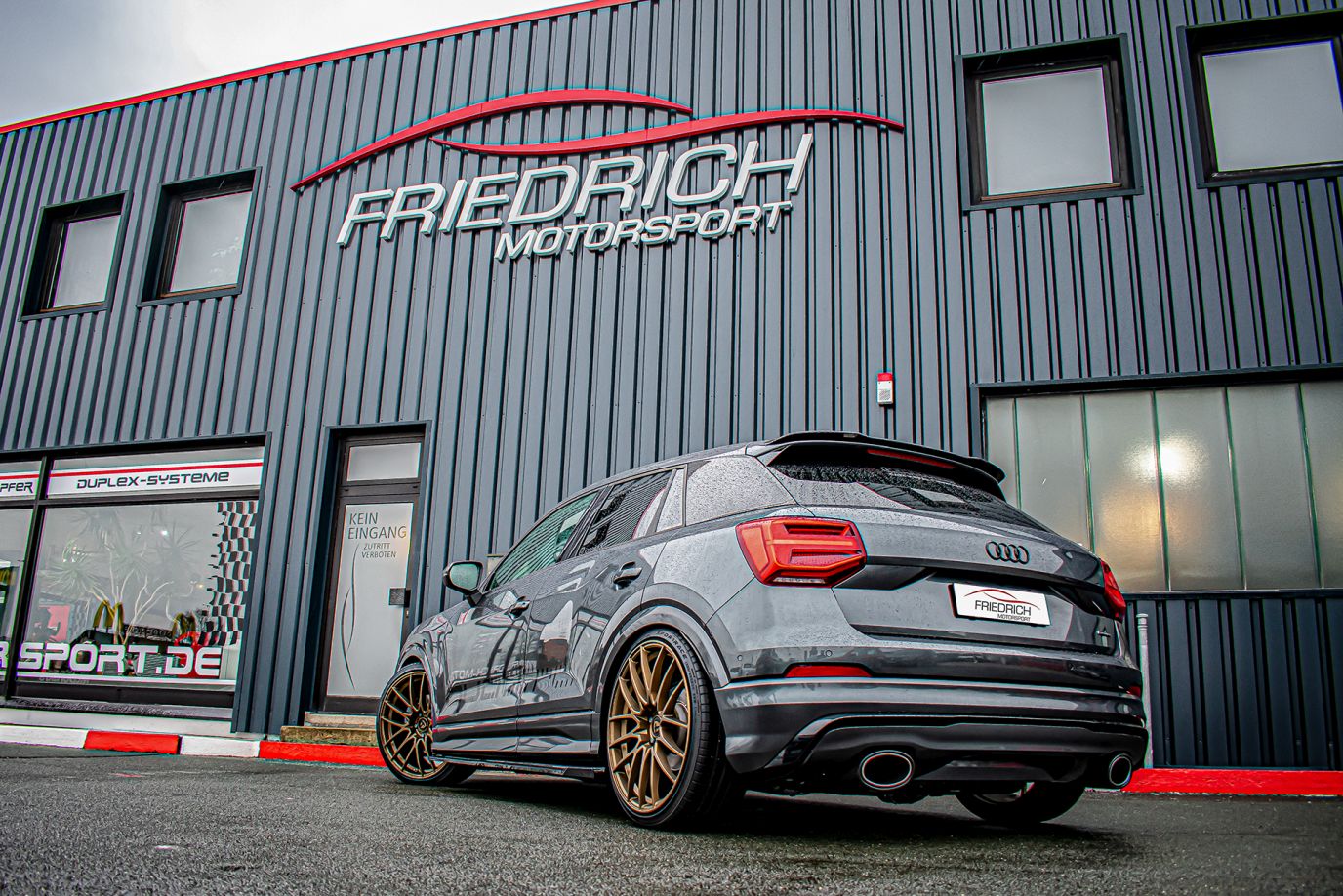 Friedrich Motorsport 76mm Duplex-Sportendschalldämpfer Audi Q2 GA Quattro