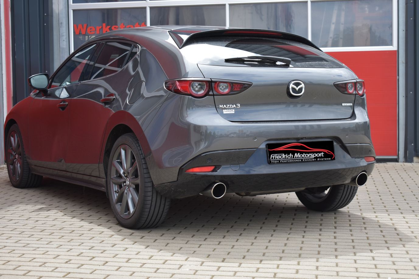 Friedrich Motorsport Duplex-Sportendschalldämpfer Mazda 3 (BP) 5-Türer