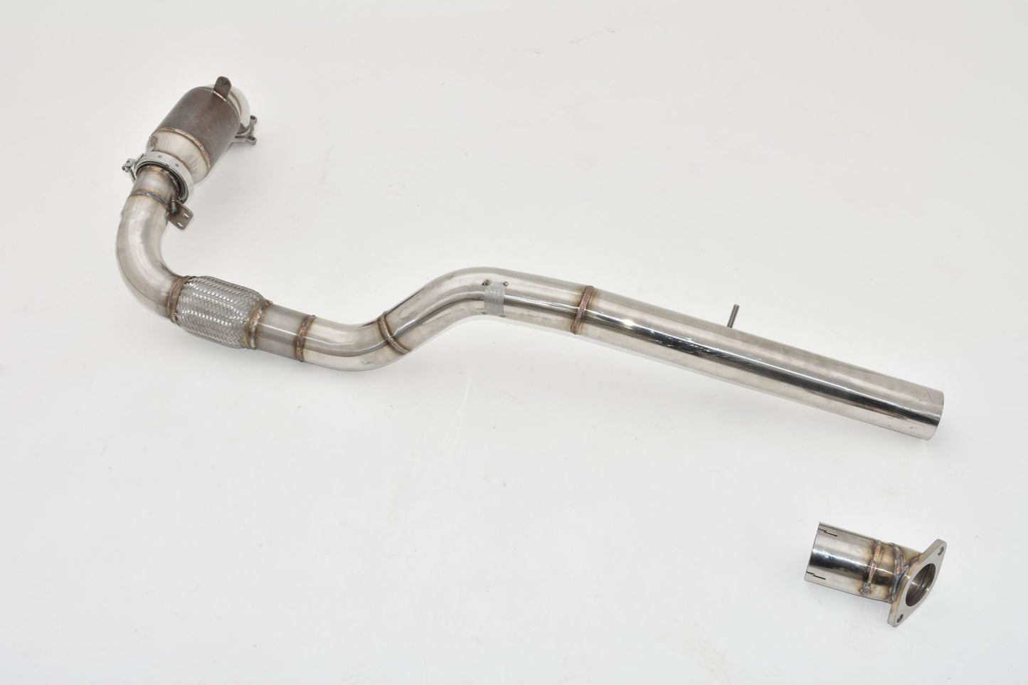 Friedrich Motorsport 76mm Downpipe mit 200 Zellen Sport-Kat. Edelstahl