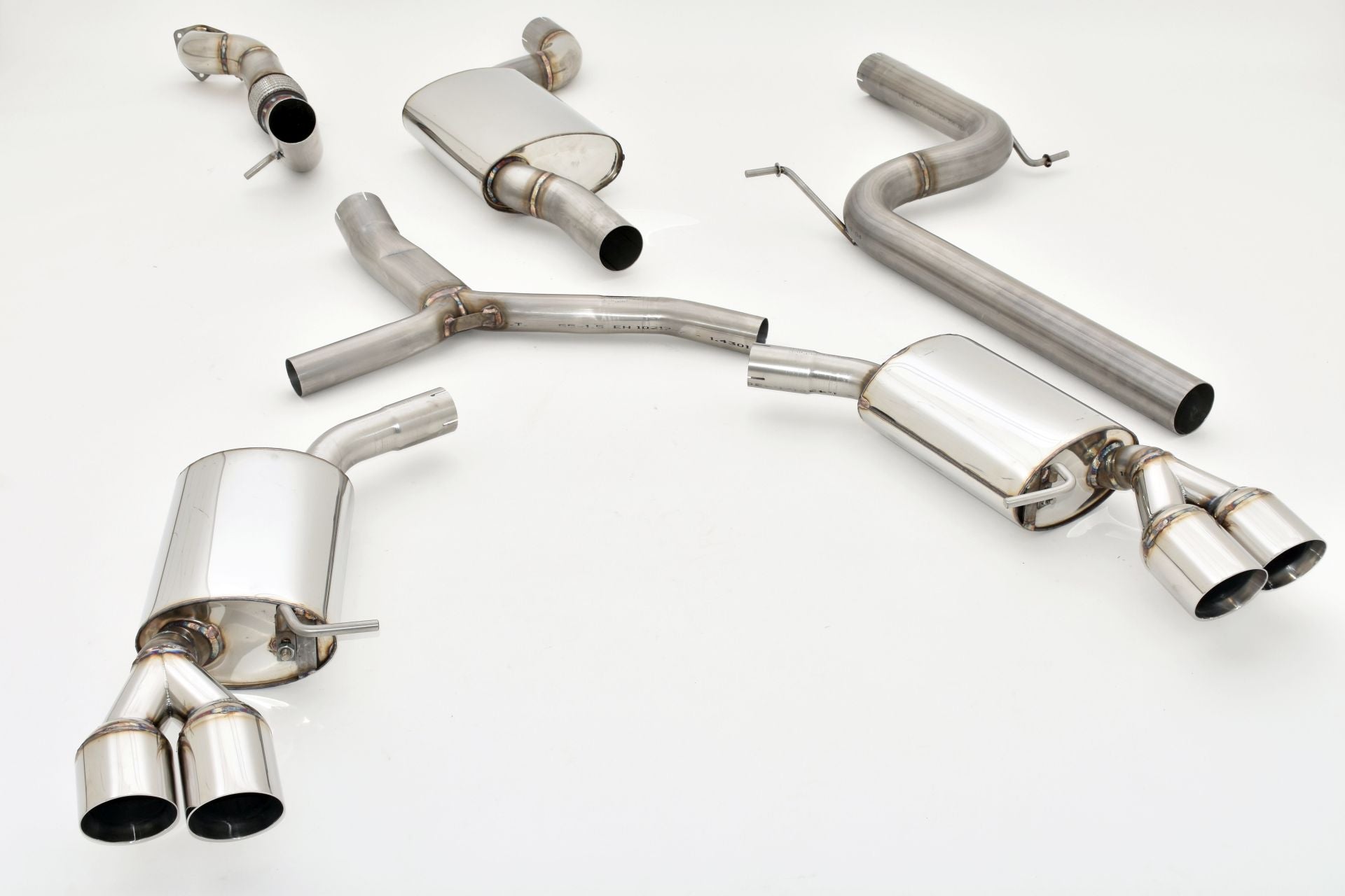 Friedrich Motorsport 76mm Duplex-Anlage Audi A5 B9 (F5/B8) Coupe und Cabrio