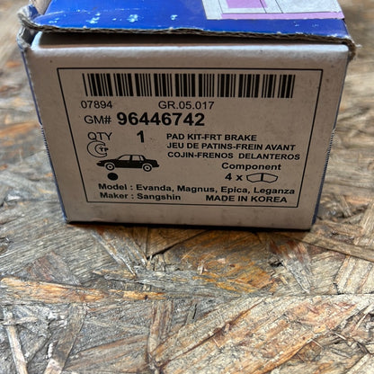 Original GM Chevrolet Epica Magnus Leganza Bremsbeläge NEU 96446742