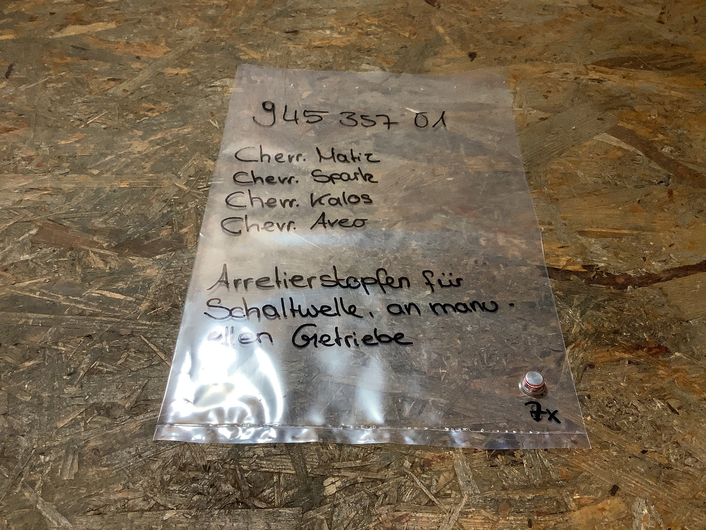 Chevrolet Matiz, Spark, Kalos, Aveo Arretierstopfen für Schaltwelle, an manuellen Getriebe Original GM NEU