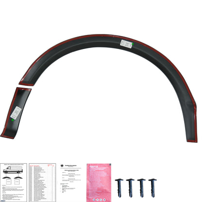 Radlaufverkleidungen passend für VW Transporter T5 - T5.1 2003-2015 mit ABE TÜV Matt Schwarz