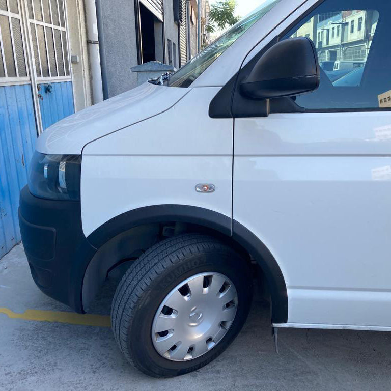 Radlaufverkleidungen passend für VW Transporter T5 - T5.1 2003-2015 (SWB / Rechte Tür) mit ABE TÜV Matt Schwarz