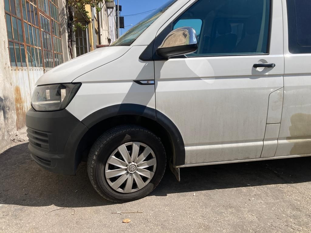 Radlaufverkleidungen passend für VW Transporter T6 2015-2019 (LWB) mit ABE TÜV Matt Schwarz