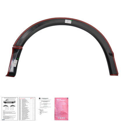 Radlaufverkleidungen passend für VW Transporter T5/T5.1 2003-2015 LWB mit ABE TÜV (Hochglanz Schwarz)