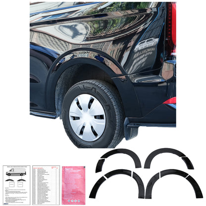 Radlaufverkleidungen VW Transporter T7 2024+ Hochglanz Schwarz