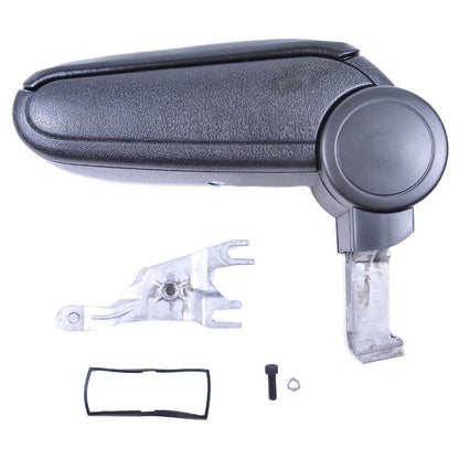 Armlehne PU-Leder Schwarz mit Stauraum passend für Audi A4 B6 B7 2000-2008