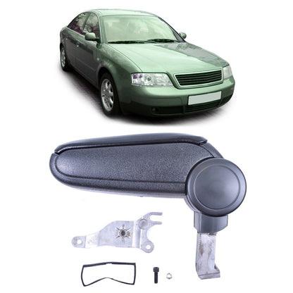 Armlehne PU-Leder Schwarz mit Stauraum passend für Audi A6 C5 (4B) 1997-2004