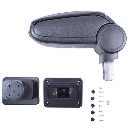 PU-Leder Armlehne mit Stauraum Schwarz passend für Skoda Fabia I 1999-2007