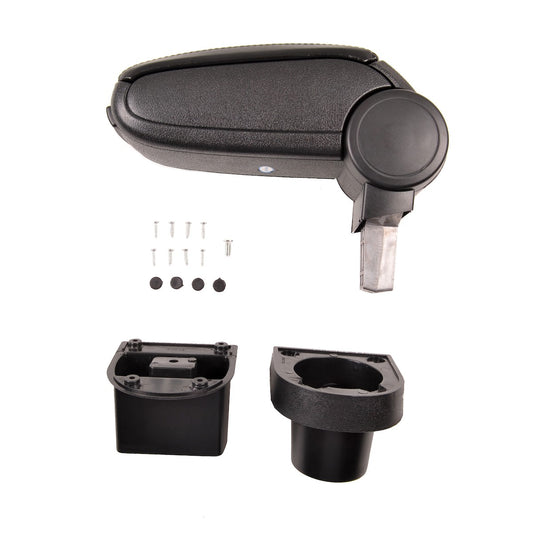 Schwarze PU-Leder Armlehne mit Stauraum passend für Toyota Yaris (P9) 2008-2011