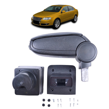 Armlehne mit Stauraum PU-Leder Schwarz passend für VW Passat B6 2005-2010