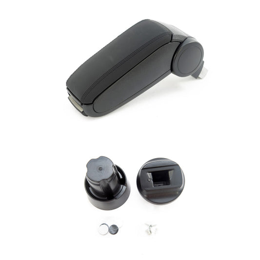 Armlehne mit Stauraum PU-Leder Schwarz passend für VW UP! 2011-2023