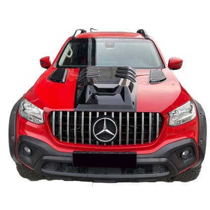 AV17.002 - Motorhauben-Luftauslässe UNIVERSAL Pick-Up Matt Schwarz