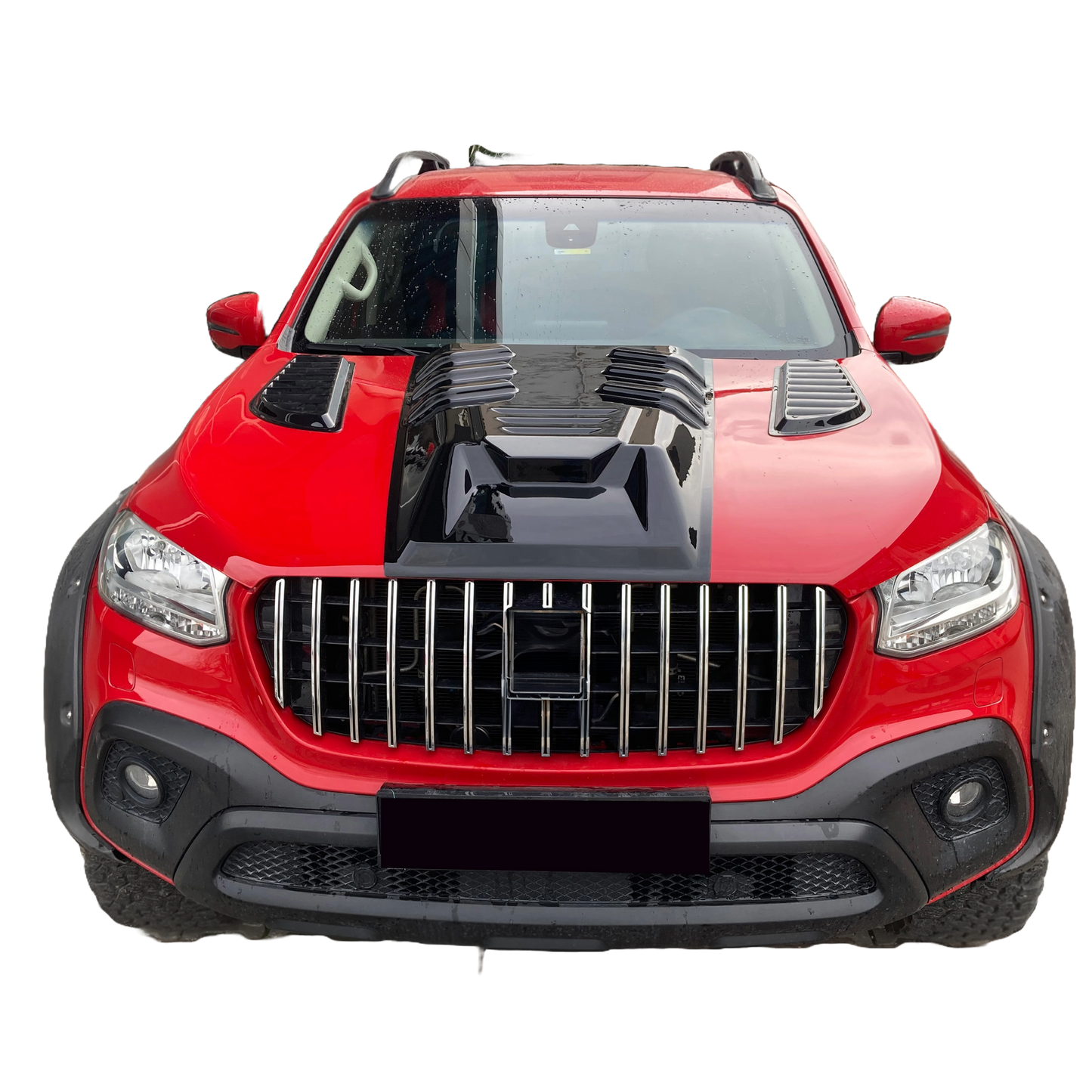 AV17.002 - Motorhauben-Luftauslässe UNIVERSAL Pick-Up Matt Schwarz