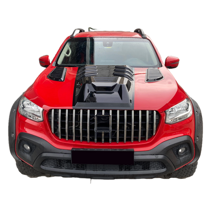 AV17.002 - Motorhauben-Luftauslässe UNIVERSAL Pick-Up Matt Schwarz