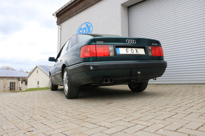 Audi 100/A6 Typ C3/C4 Frontantrieb Endschalldämpfer - 2x76 Typ 10