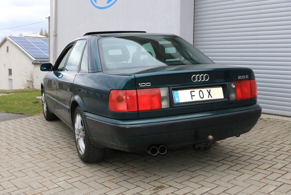 Audi 100/A6 Typ C3/C4 Frontantrieb Endschalldämpfer - 2x76 Typ 10