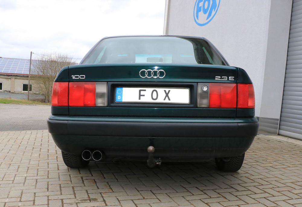 Audi 100/A6 Typ C3/C4 Frontantrieb Endschalldämpfer - 2x76 Typ 10