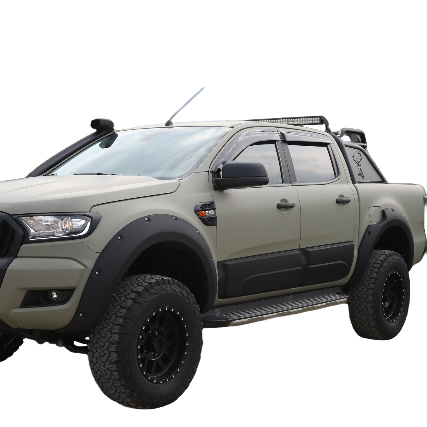 BC05.004 - Karosserieverkleidung passend für Ford Ranger T6-T7-T8 2012-2022 Matt Schwarz