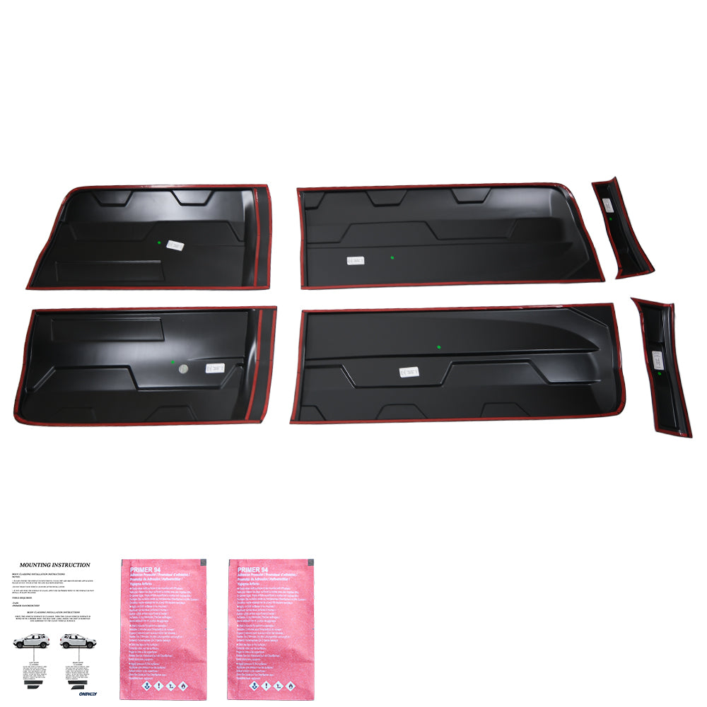 BC05.005 - Karosserieverkleidung passend für Ford Ranger T6-T7-T8 2012-2022 (Jumbo) Matt Schwarz