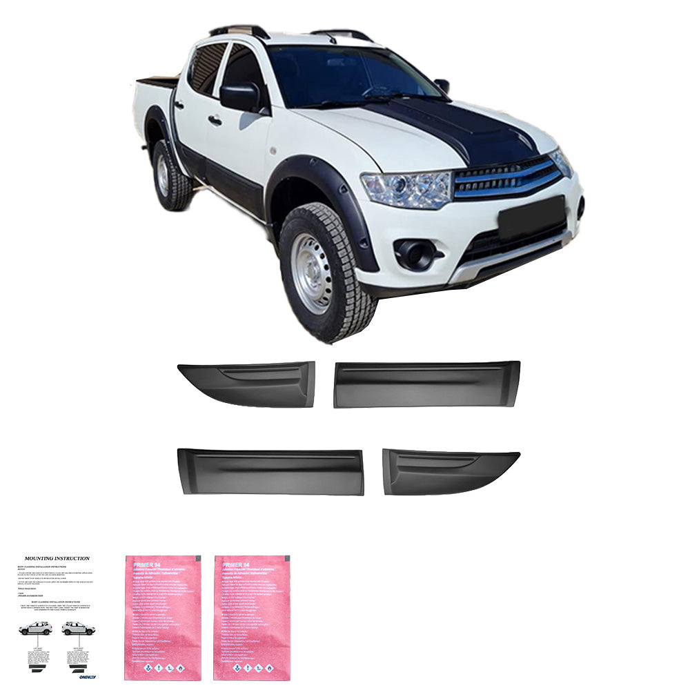BC05.008 - Karosserieverkleidung passend für Mitsubishi L200 Triton Serie 4 2007-2014 Matt Schwarz