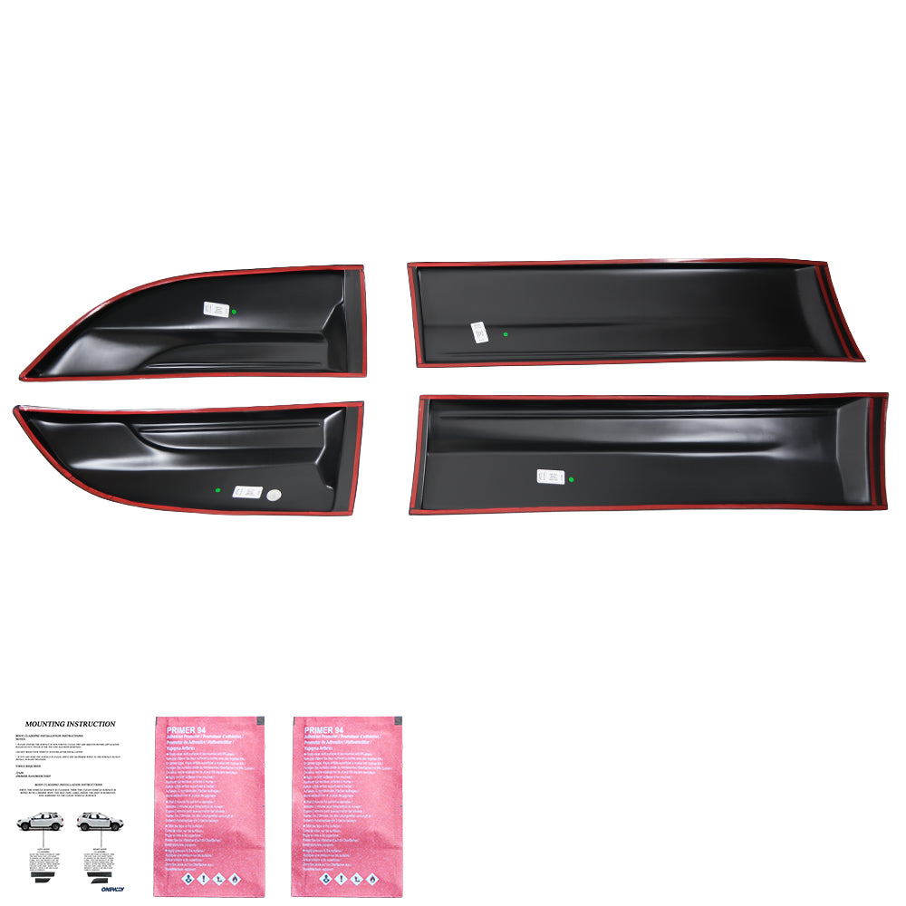 BC05.008 - Karosserieverkleidung passend für Mitsubishi L200 Triton Serie 4 2007-2014 Matt Schwarz