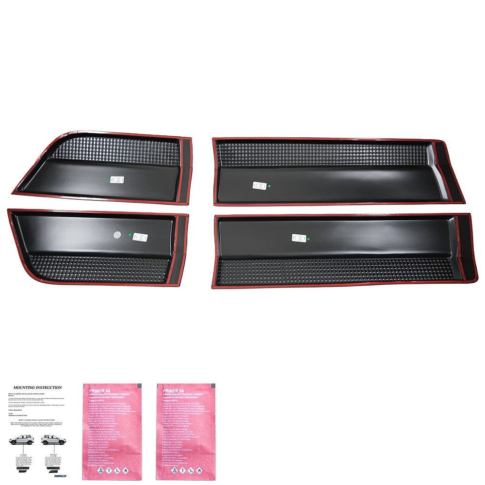 BC05.007 - Karosserieverkleidung passend für Mitsubishi L200 Triton Serie 5 / 6 2015+ Matt Schwarz