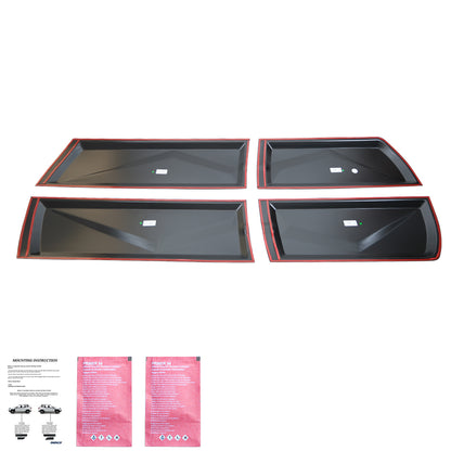 Karosserieverkleidung passend für NISSAN Navara D40 2005-2010 Matt Schwarz