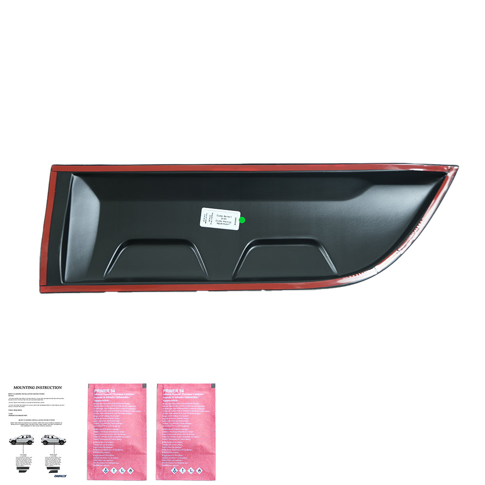 BC05.015 - Karosserieverkleidung passend für Dacia Duster Serie 2 2018+ (ohne Duster-Markierung) (Off-Road) Matt Schwarz