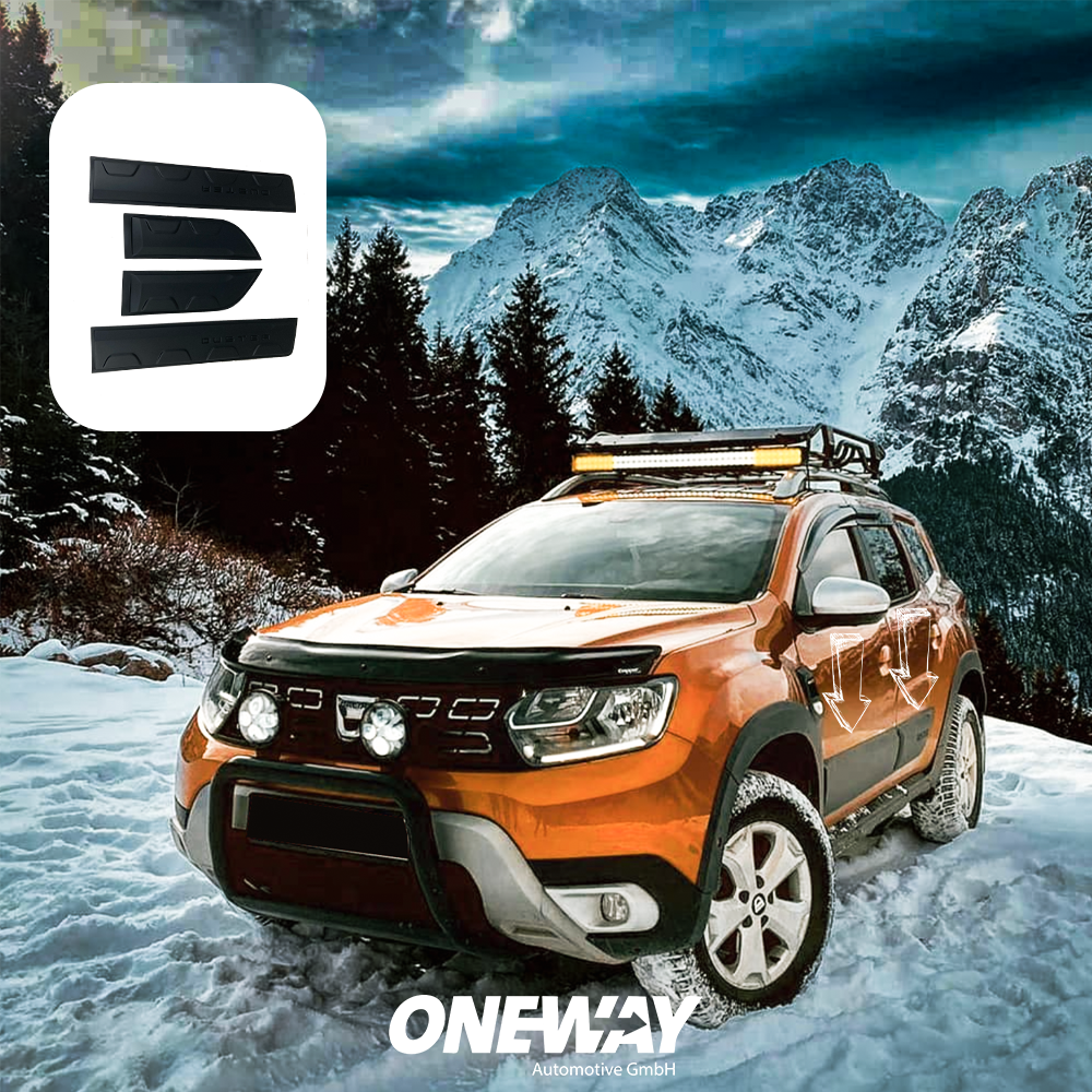 BC05.001 - Karosserieverkleidung passend für Dacia Duster Serie 2 2018+ Matt Schwarz