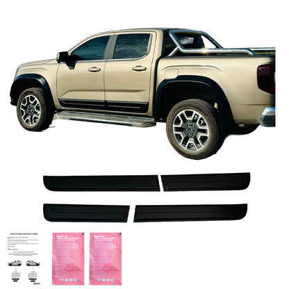 Karosserieverkleidung passend für VW Amarok MK2 2022+ Matt Schwarz