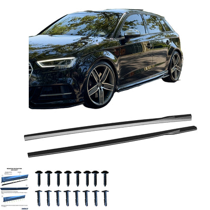 BK12.029 - Bodykit passend für AUDI S3 Sportback 8V Facelift 2016-2019 Hochglanz Schwarz