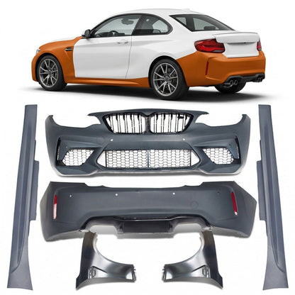 Sport-Karosserie-Kit Stoßstange und Kotflügel passend für BMW 2er F22 F23 2013-2020