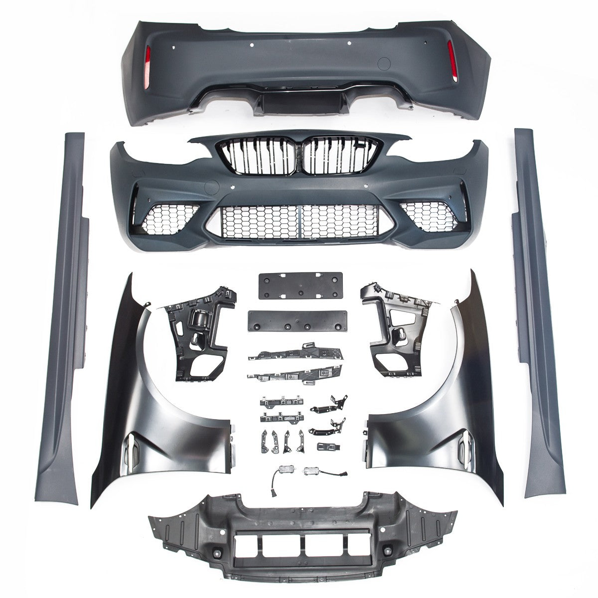 Sport-Karosserie-Kit Stoßstange und Kotflügel passend für BMW 2er F22 F23 2013-2020