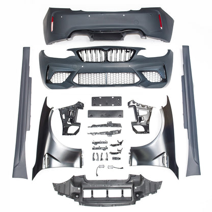 Sport-Karosserie-Kit Stoßstange und Kotflügel passend für BMW 2er F22 F23 2013-2020