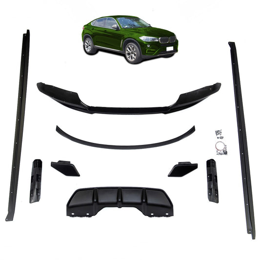Sport Bodykit Set Matt Schwarz passend für BMW X6 (F16) 2014-2019