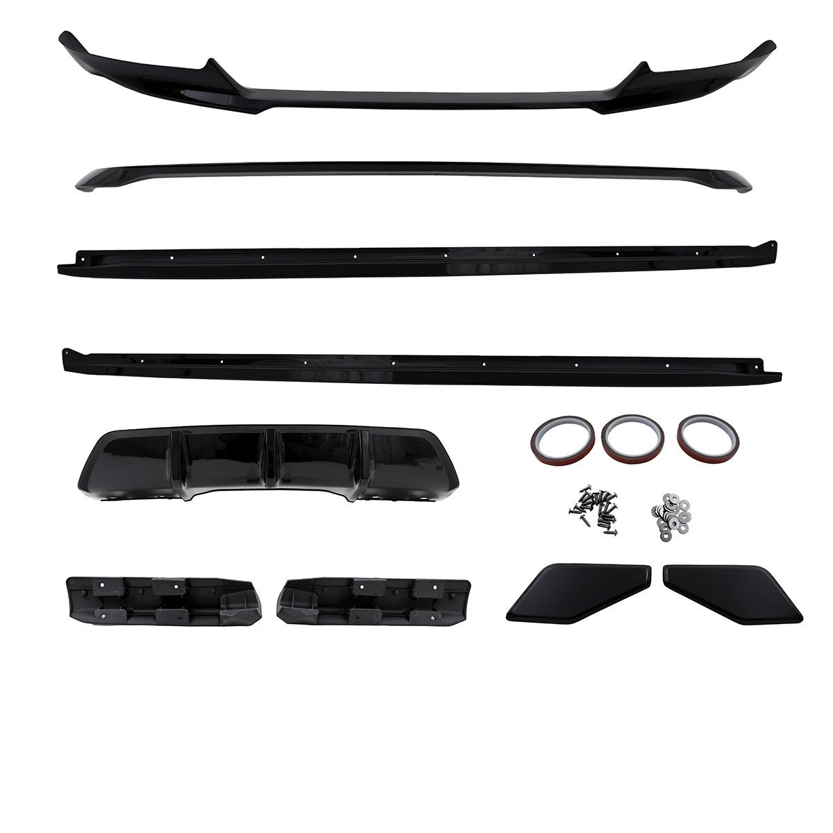 Hochglanz Schwarz Sport Bodykit Set passend für BMW X6 (F16) 2014-2019