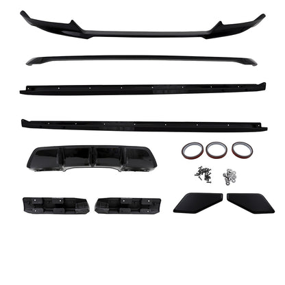 Hochglanz Schwarz Sport Bodykit Set passend für BMW X6 (F16) 2014-2019