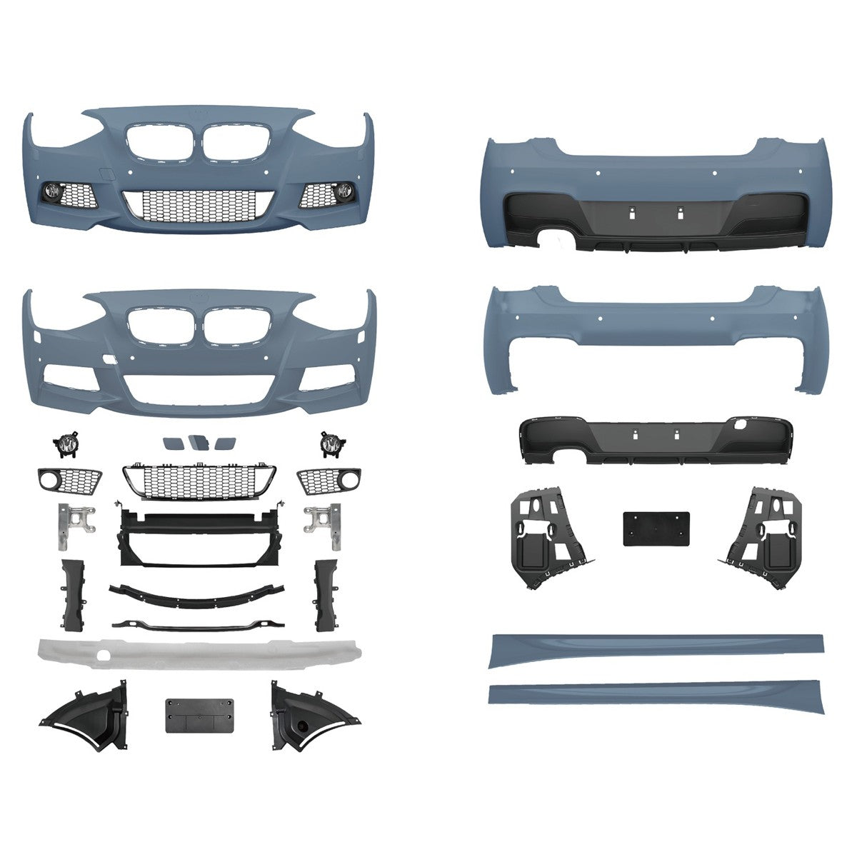Bodykit Stoßstangen-Set PDC SRA passend für BMW 1er F20 F21 Hatchback 2011-2015