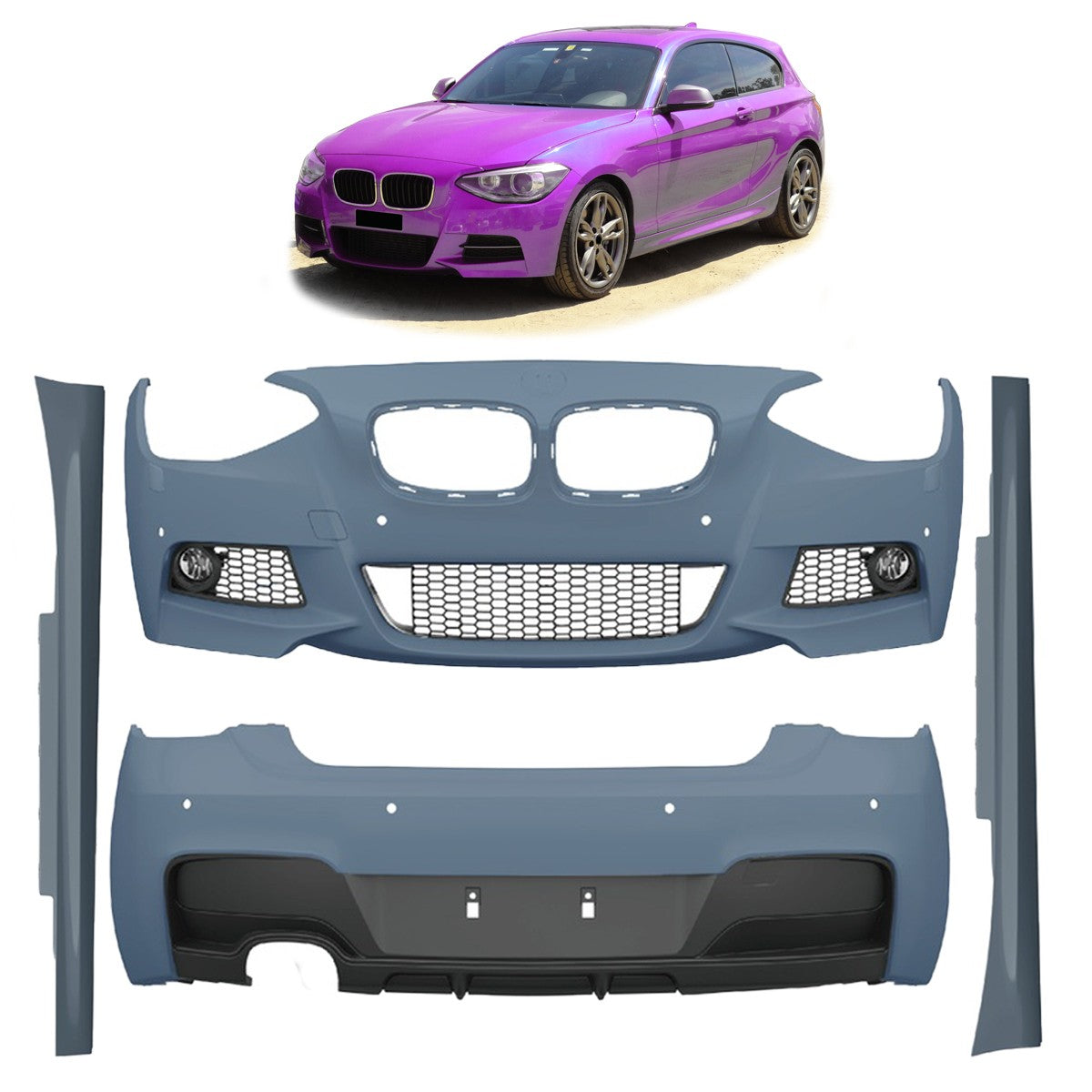 Bodykit Stoßstangen-Set PDC SRA passend für BMW 1er F21 Hatchback 2011-2015