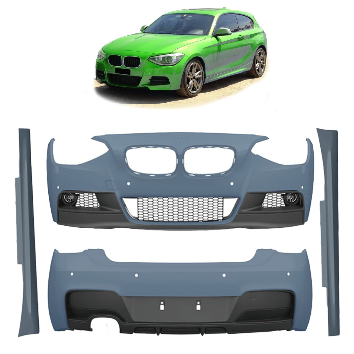 Bodykit Stoßstangen Set passend für BMW 1er F21 Hatchback 2011-2015