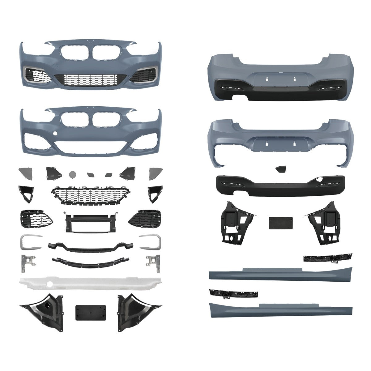 Bodykit Stoßstangen Set PDC SRA passend für BMW 1er F21 Facelift 2015-2019