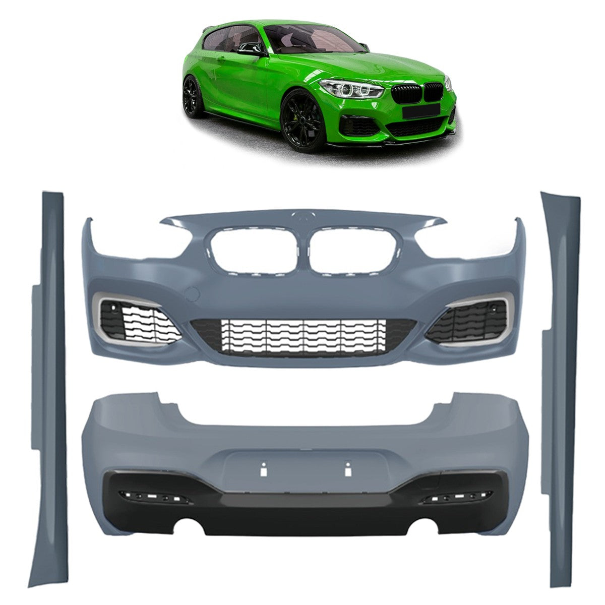 Bodykit Stoßstangen Set PDC SRA passend für BMW 1er F21 Facelift 2015-2019