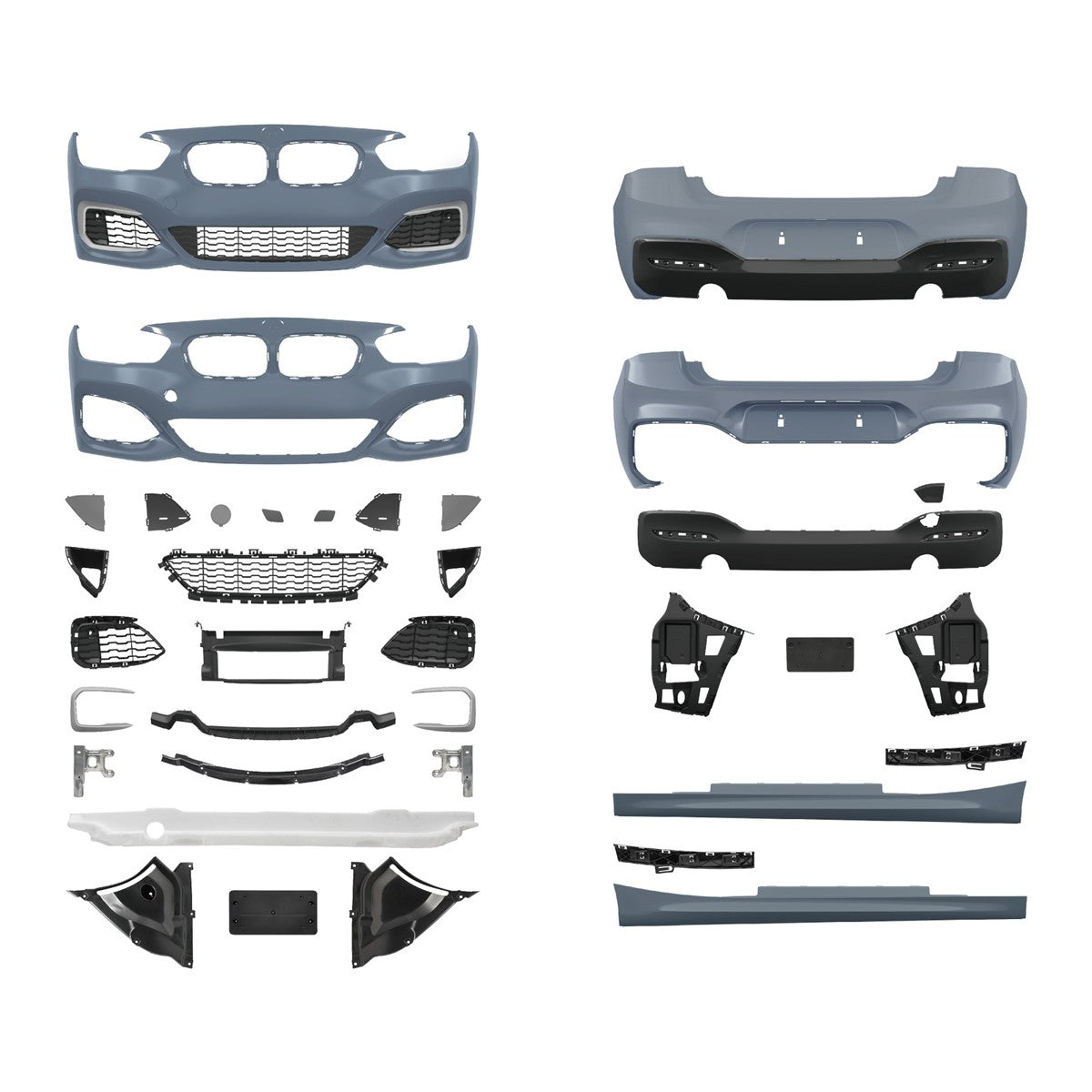 Bodykit Stoßstangen Set PDC SRA passend für BMW 1er F21 Facelift 2015-2019