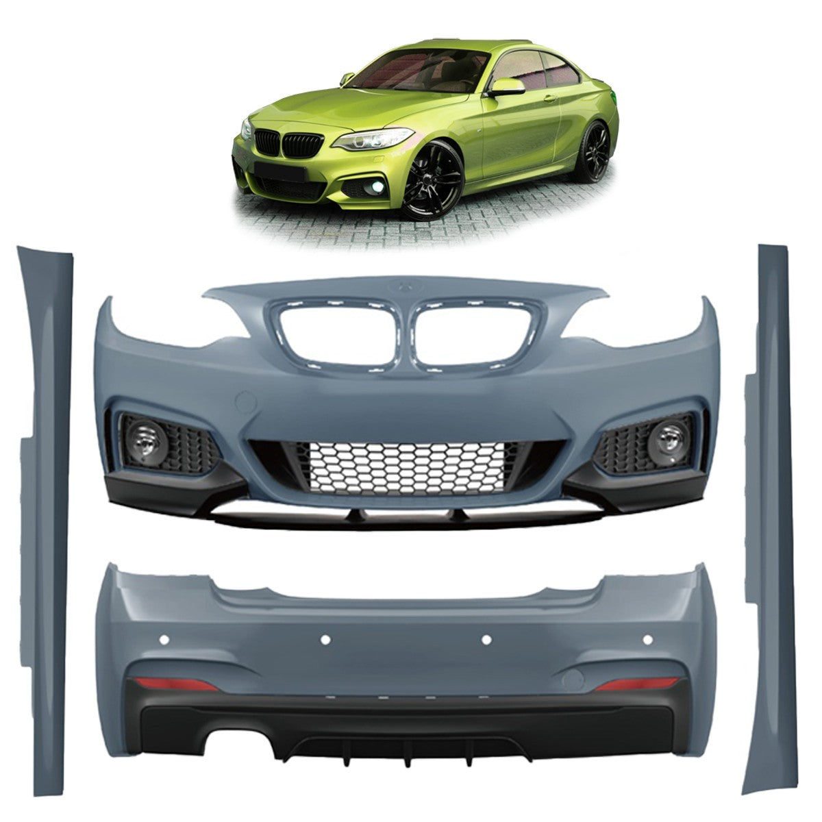 Bodykit Stoßstangen-Set PDC SRA passend für BMW 2er F22 F23 2012-2020