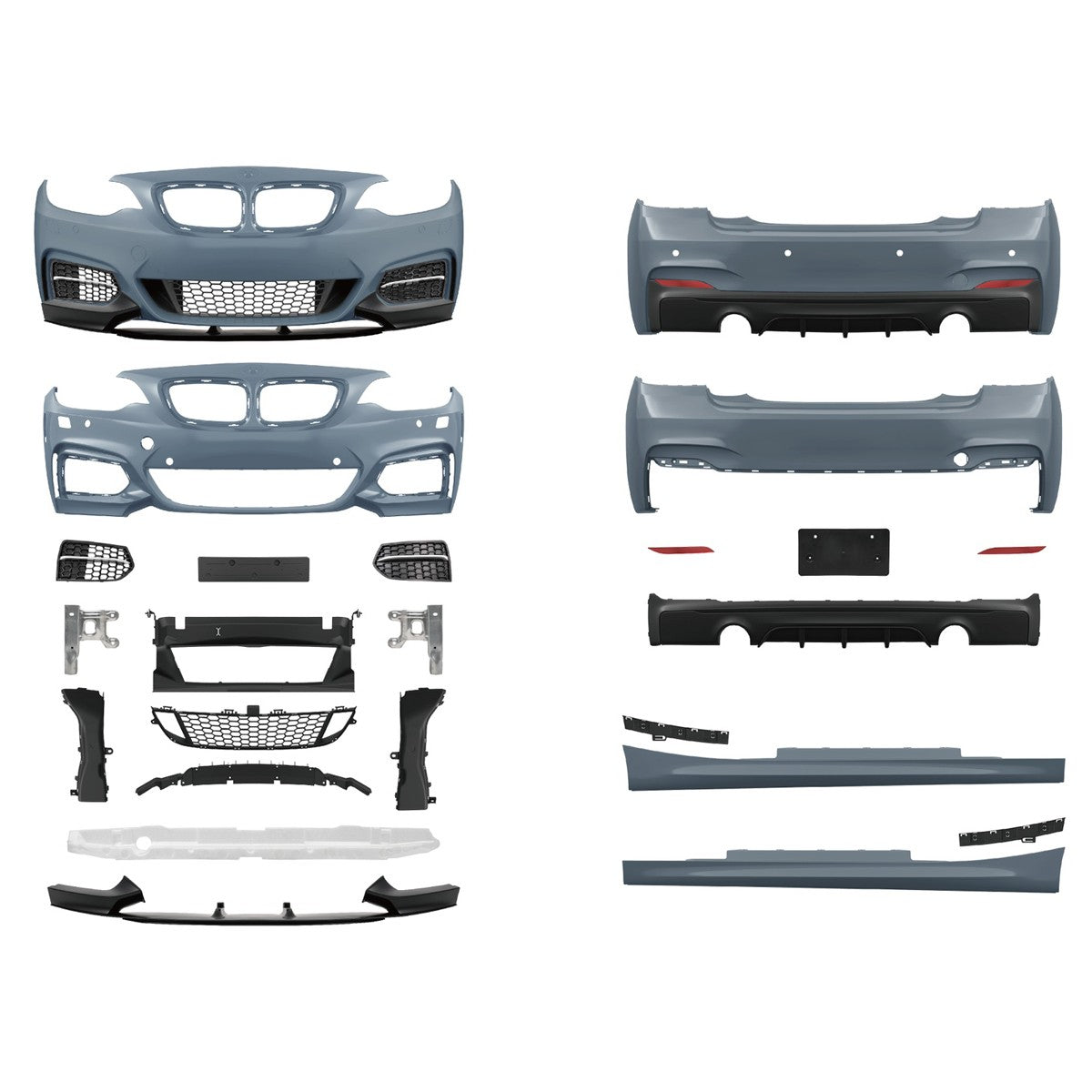 Sport Bodykit Stoßstangen-Set PDC SRA passend für BMW 2er (F22/F23) 2012-2020