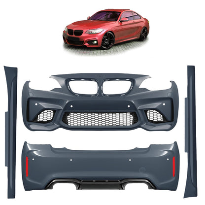 Wide Bodykit Stoßstangen Kotflügel passend für BMW 2er F22 F23 2012-2021