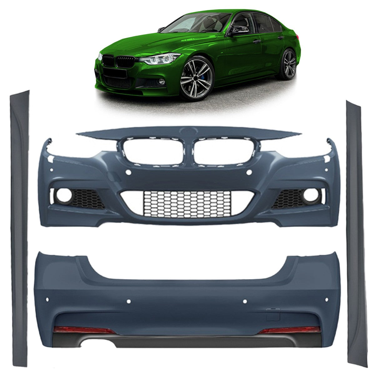 Bodykit Stoßstangen Set PDC passend für BMW 3 (F30) Limousine 2012-2018