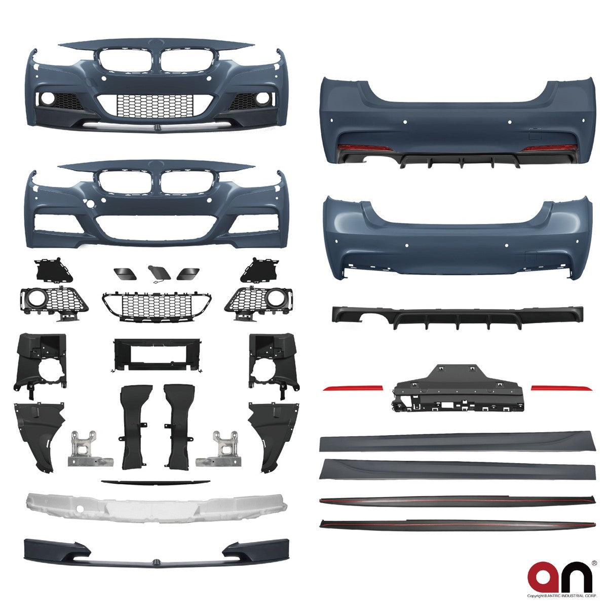 Bodykit Stoßstangen Set PDC SRA passend für BMW 3 (F30) Limousine 2012-2018